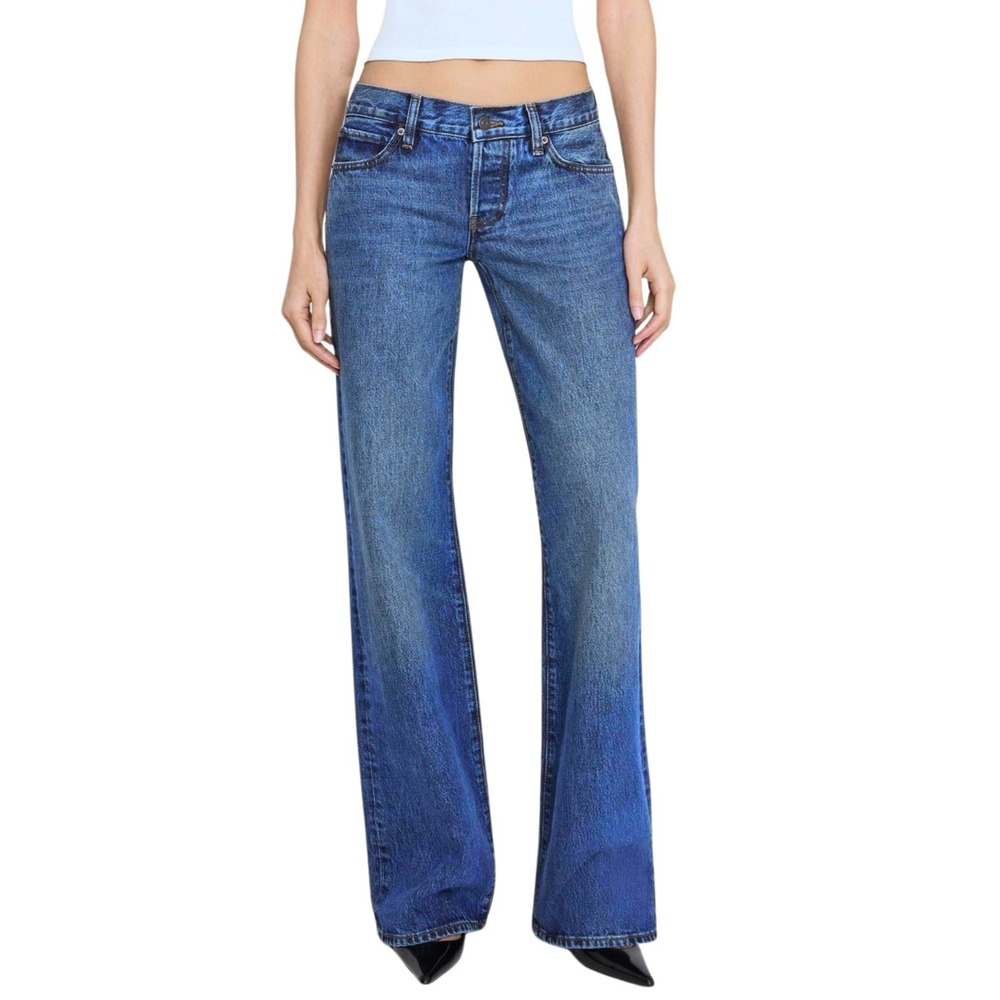 Frame Jeans Size 28 Blue Le Sylvie Straight Leg Stonewashed Slender Quiet Luxury
